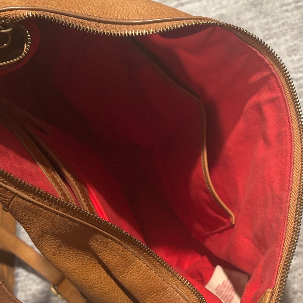 Lucky Brand Brown Leather Fringe Shoulder Bag - Picture 9 of 10